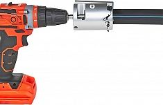 Использование устройства для снятия оксидного слоя с полиэтиленовых труб Gas Fusion УСО-160 Использование устройства для снятия оксидного слоя с полиэтиленовых труб Gas Fusion УСО-160